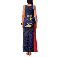 Personalised PNG West New Britain Province Family Matching Tank Maxi Dress and Hawaiian Shirt Bird of Paradise Tattoo Flag Motif LT9 - Polynesian Pride