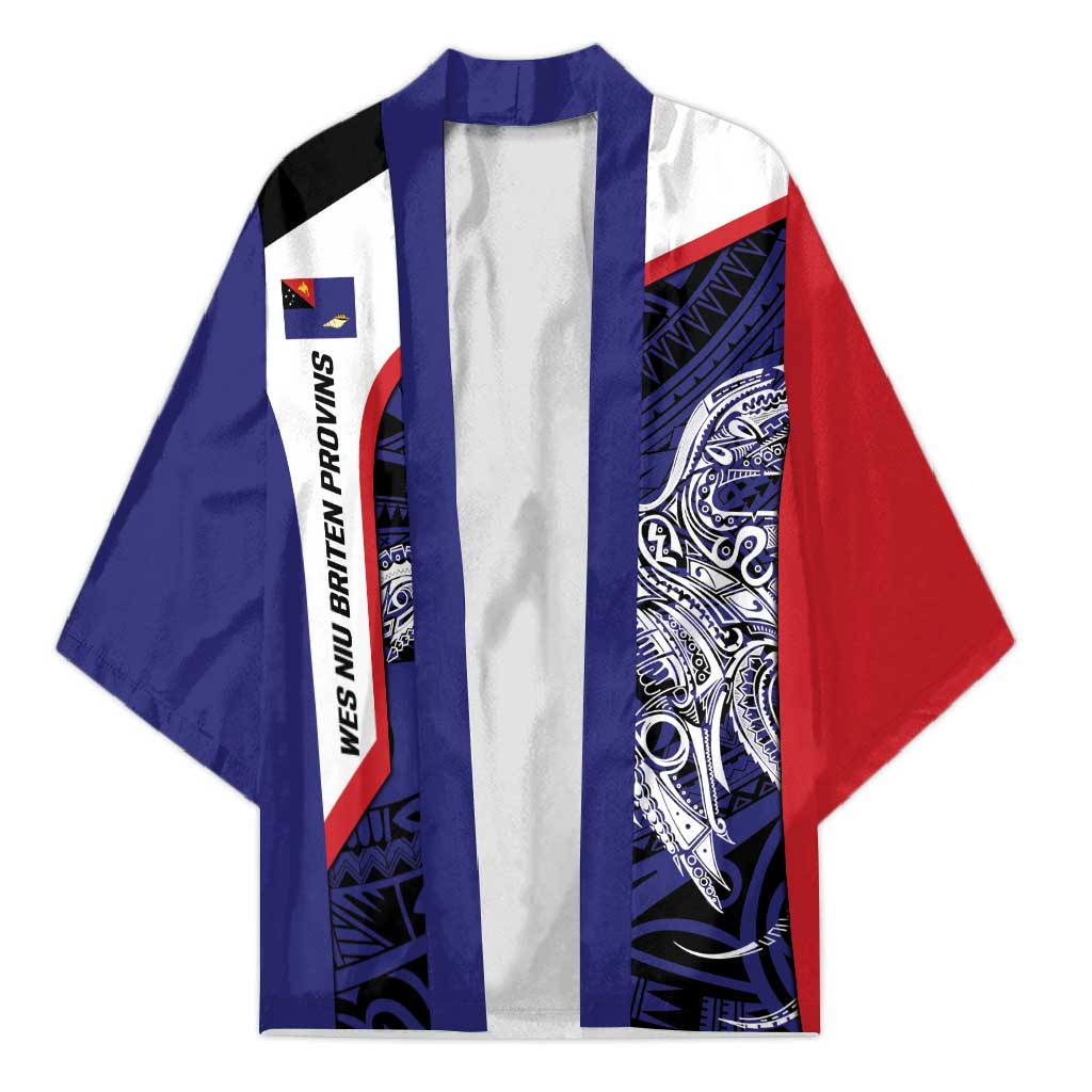 Personalised PNG West New Britain Province Kimono Bird of Paradise Tattoo Flag Motif - Polynesian Pride