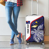 Personalised PNG West New Britain Province Luggage Cover Bird of Paradise Tattoo Flag Motif LT9 - Polynesian Pride