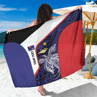 Personalised PNG West New Britain Province Sarong Bird of Paradise Tattoo Flag Motif - Polynesian Pride