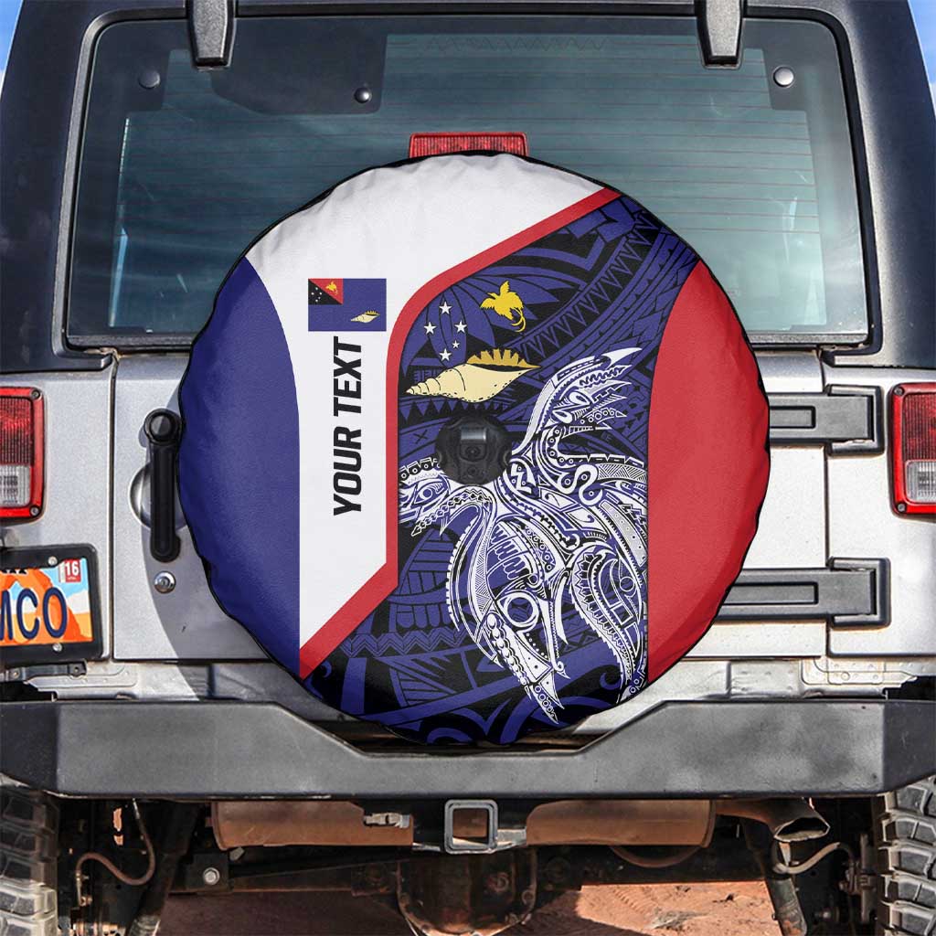 Personalised PNG West New Britain Province Spare Tire Cover Bird of Paradise Tattoo Flag Motif - Polynesian Pride