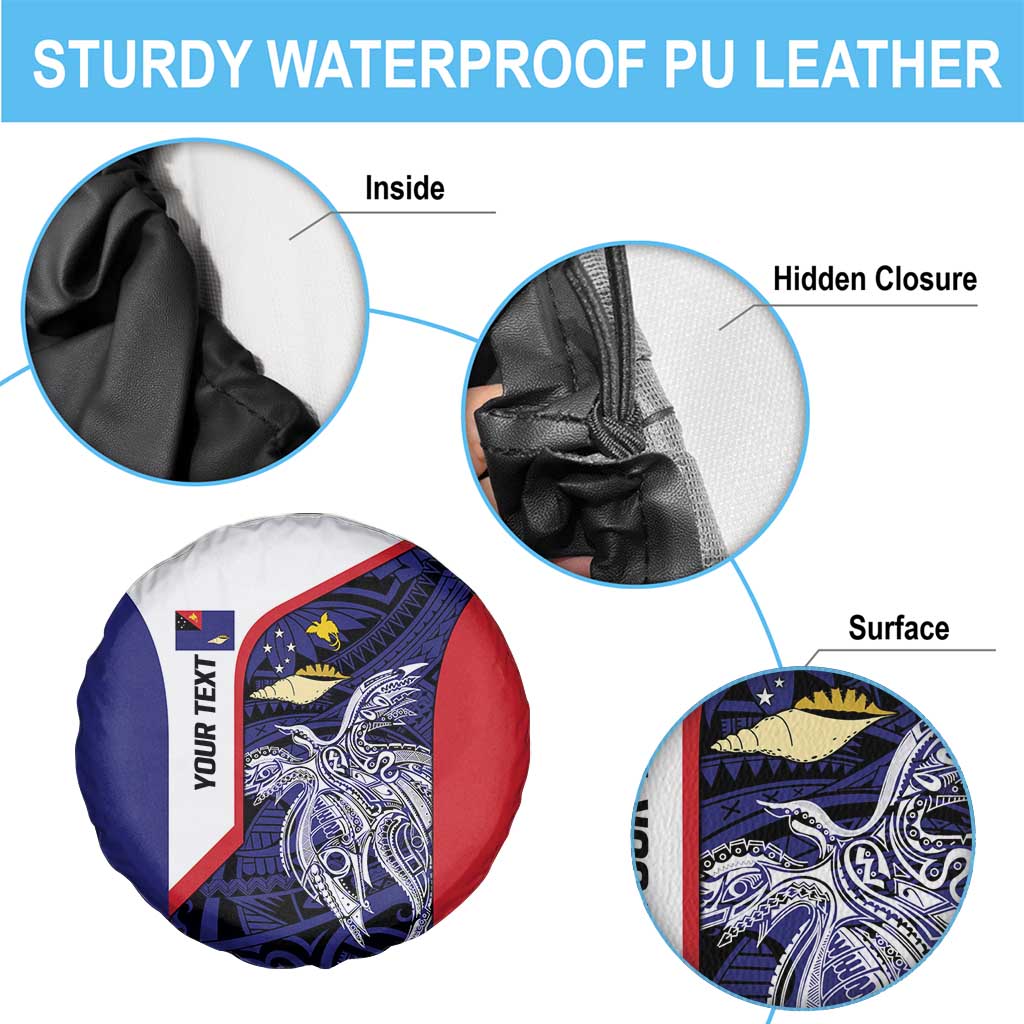 Personalised PNG West New Britain Province Spare Tire Cover Bird of Paradise Tattoo Flag Motif - Polynesian Pride