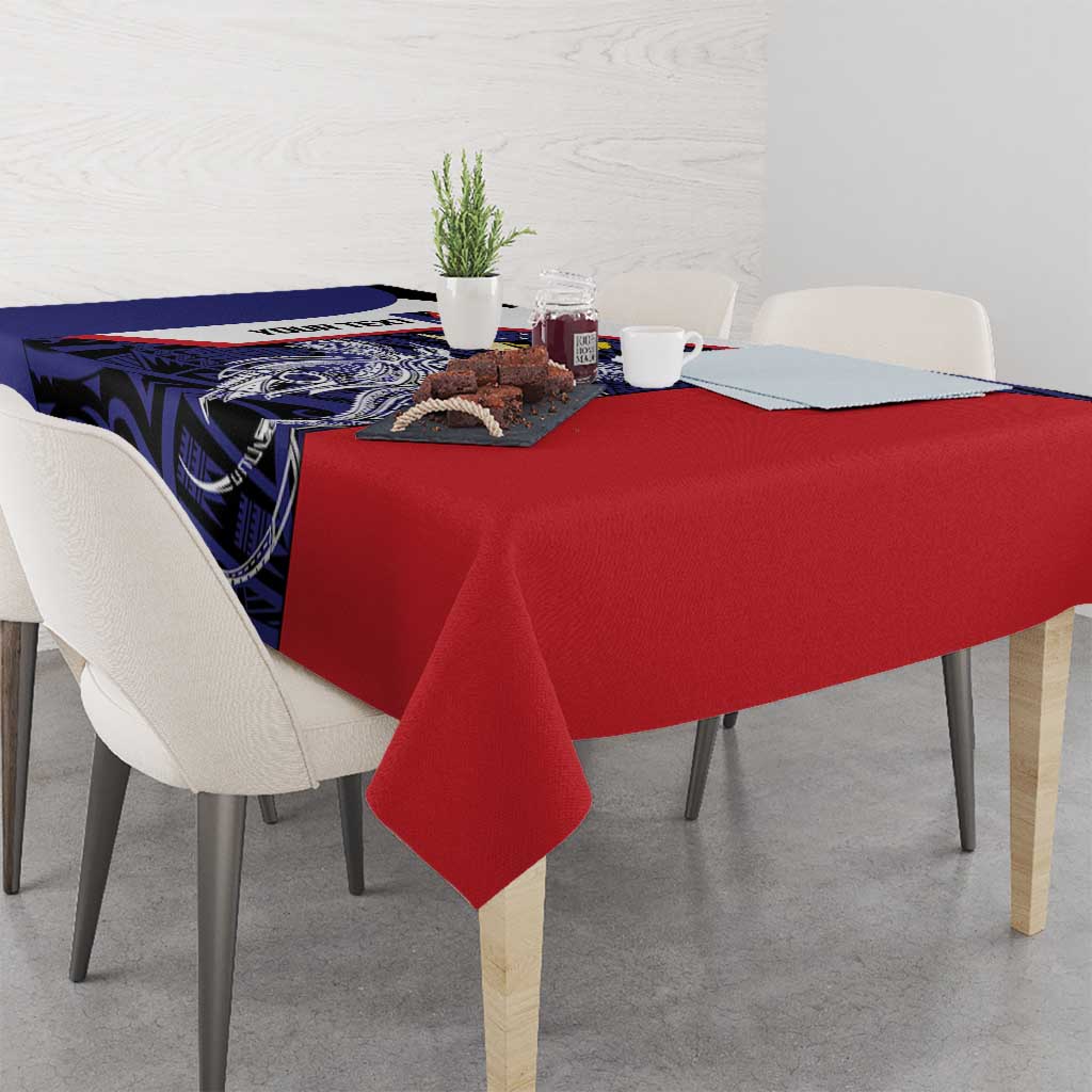 Personalised PNG West New Britain Province Tablecloth Bird of Paradise Tattoo Flag Motif LT9 - Polynesian Pride