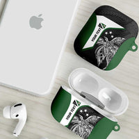 Personalised PNG Western Highlands Province AirPods Case Bird of Paradise Tattoo Flag Motif - Polynesian Pride