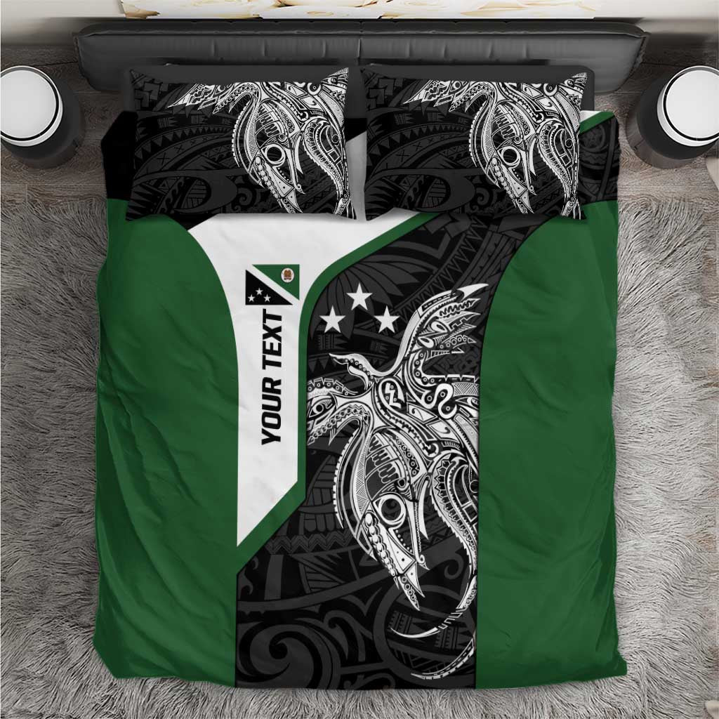Personalised PNG Western Highlands Province Bedding Set Bird of Paradise Tattoo Flag Motif - Polynesian Pride