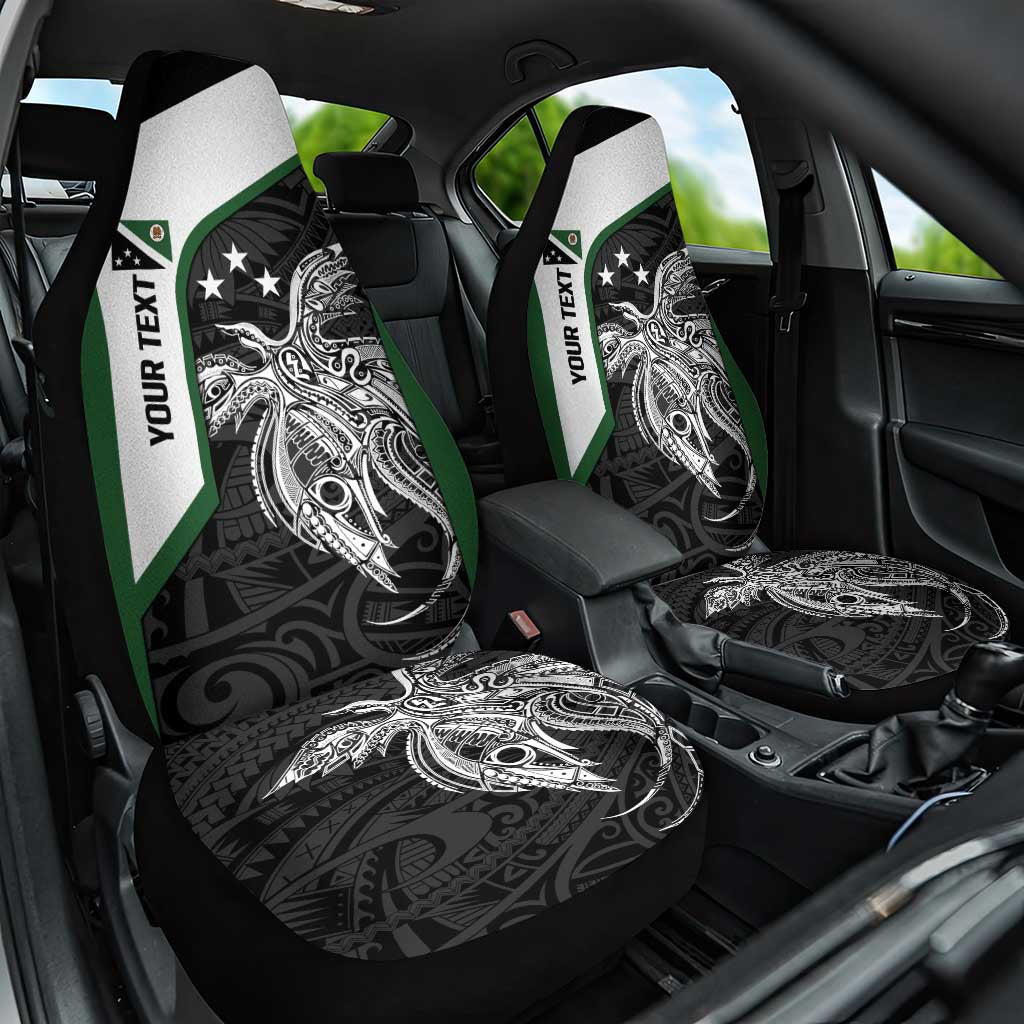 Personalised PNG Western Highlands Province Car Seat Cover Bird of Paradise Tattoo Flag Motif - Polynesian Pride