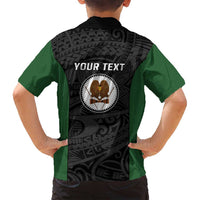 Personalised PNG Western Highlands Province Family Matching Summer Maxi Dress and Hawaiian Shirt Bird of Paradise Tattoo Flag Motif LT9 - Polynesian Pride