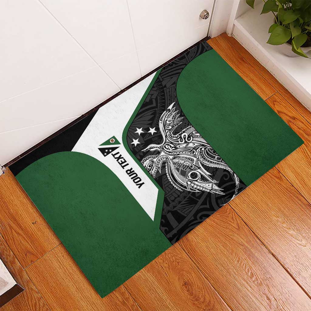 Personalised PNG Western Highlands Province Rubber Doormat Bird of Paradise Tattoo Flag Motif LT9 - Polynesian Pride