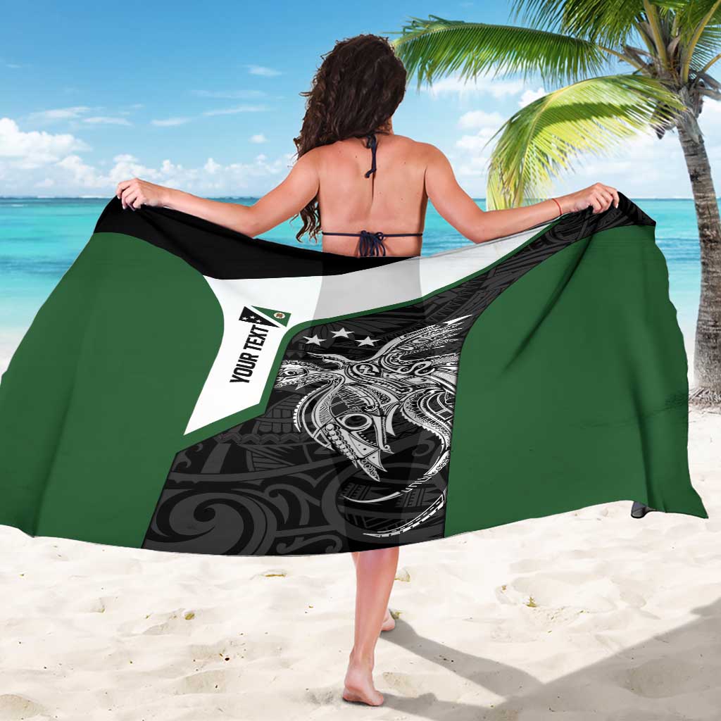 Personalised PNG Western Highlands Province Sarong Bird of Paradise Tattoo Flag Motif - Polynesian Pride
