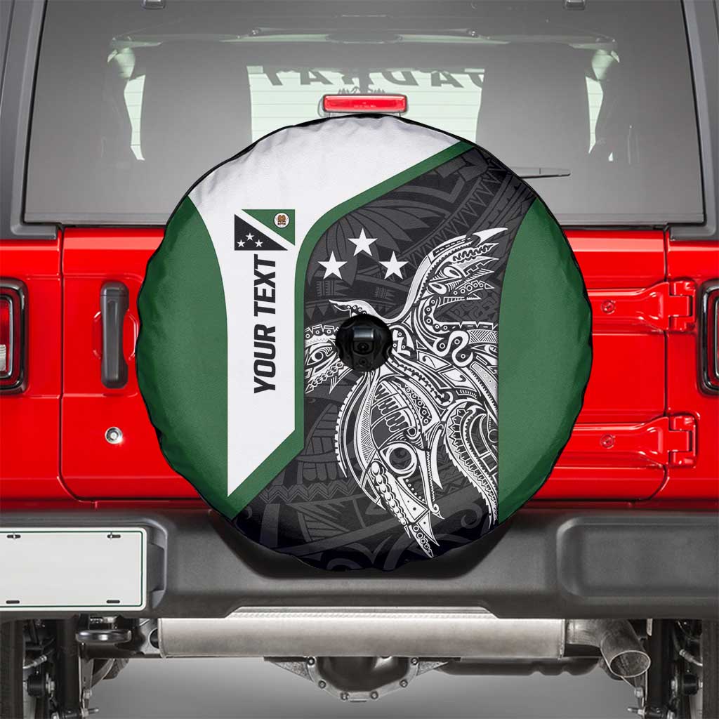 Personalised PNG Western Highlands Province Spare Tire Cover Bird of Paradise Tattoo Flag Motif - Polynesian Pride