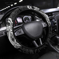 PNG Western Highlands Province Steering Wheel Cover Bird of Paradise Tattoo Flag Motif LT9 Universal Fit Green - Polynesian Pride