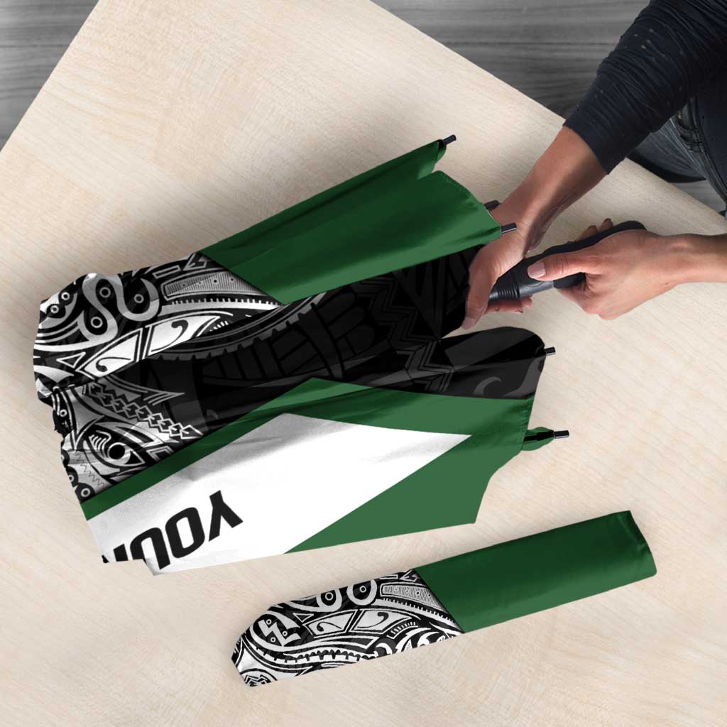 Personalised PNG Western Highlands Province Umbrella Bird of Paradise Tattoo Flag Motif - Polynesian Pride