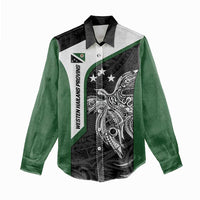 Personalised PNG Western Highlands Province Women Casual Shirt Bird of Paradise Tattoo Flag Motif - Polynesian Pride