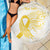 Be Bold Go Gold Polyneisan Ribbon Childhood Personalised Beach Blanket