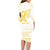 Be Bold Go Gold Polyneisan Ribbon Childhood Personalised Family Matching Long Sleeve Bodycon Dress and Hawaiian Shirt