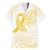 Be Bold Go Gold Polyneisan Ribbon Childhood Personalised Family Matching Short Sleeve Bodycon Dress and Hawaiian Shirt