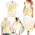 Be Bold Go Gold Polyneisan Ribbon Childhood Personalised Family Matching Summer Maxi Dress and Hawaiian Shirt