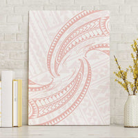 White Sunday Lotu Tamaiti Canvas Wall Art Polynesian Wave Pastel Blush LT9 Without Frame Blush - Polynesian Pride