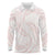White Sunday Lotu Tamaiti Long Sleeve Polo Shirt Polynesian Wave Pastel Blush - Polynesian Pride