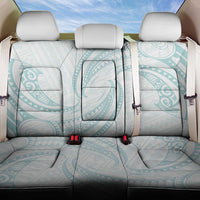 White Sunday Lotu Tamaiti Back Car Seat Cover Polynesian Wave Pastel Cyan - Polynesian Pride