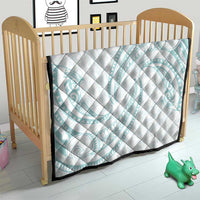 White Sunday Lotu Tamaiti Quilt Polynesian Wave Pastel Cyan - Polynesian Pride