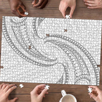 White Sunday Lotu Tamaiti Puzzle Polynesian Wave Pastel Gray LT9 - Polynesian Pride