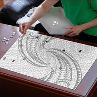 White Sunday Lotu Tamaiti Puzzle Polynesian Wave Pastel Gray LT9 - Polynesian Pride