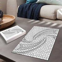 White Sunday Lotu Tamaiti Puzzle Polynesian Wave Pastel Gray LT9 - Polynesian Pride