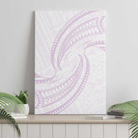 White Sunday Lotu Tamaiti Canvas Wall Art Polynesian Wave Pastel Mauve LT9 - Polynesian Pride