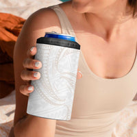 White Sunday Lotu Tamaiti 4 in 1 Can Cooler Tumbler Polynesian Wave Pastel Nude - Polynesian Pride