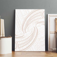 White Sunday Lotu Tamaiti Canvas Wall Art Polynesian Wave Pastel Nude LT9 - Polynesian Pride