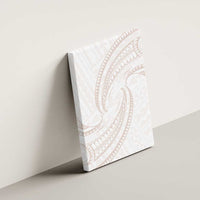 White Sunday Lotu Tamaiti Canvas Wall Art Polynesian Wave Pastel Nude LT9 - Polynesian Pride