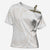 White Sunday Lotu Tamaiti Cross Shoulder Shirt Polynesian Wave Pastel Nude - Polynesian Pride