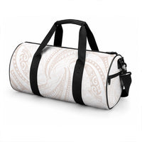White Sunday Lotu Tamaiti Duffle Bag Polynesian Wave Pastel Nude LT9 - Polynesian Pride