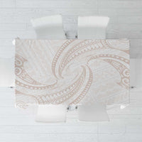 White Sunday Lotu Tamaiti Tablecloth Polynesian Wave Pastel Nude LT9 Nude - Polynesian Pride