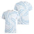 White Sunday Lotu Tamaiti Women V-Neck T-Shirt Polynesian Wave Pastel Sky Blue - Polynesian Pride