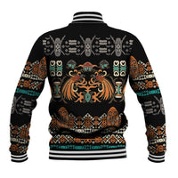 Black Batik Papua-inspired Pattern Baseball Jacket LT9 - Polynesian Pride