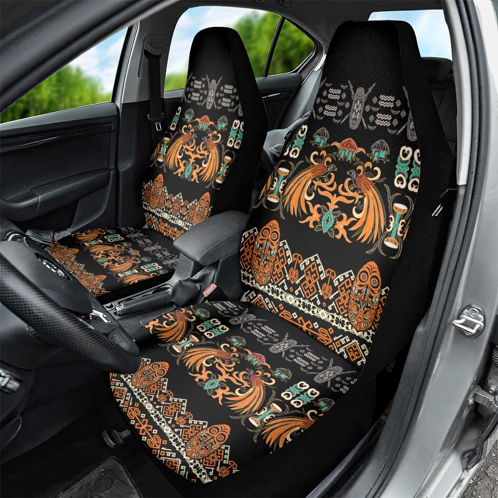 Black Batik Papua-inspired Pattern Car Seat Cover - Polynesian Pride