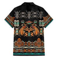 Black Batik Papua-inspired Pattern Family Matching Puletasi and Hawaiian Shirt LT9 - Polynesian Pride