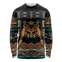 Black Batik Papua-inspired Pattern Long Sleeve Shirt LT9 Unisex Black - Polynesian Pride