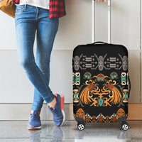 Black Batik Papua-inspired Pattern Luggage Cover - Polynesian Pride
