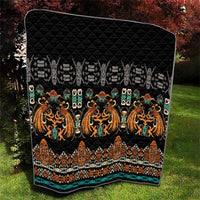 Black Batik Papua-inspired Pattern Quilt - Polynesian Pride