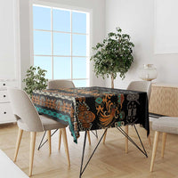Black Batik Papua-inspired Pattern Tablecloth LT9 - Polynesian Pride
