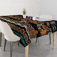 Black Batik Papua-inspired Pattern Tablecloth LT9 - Polynesian Pride