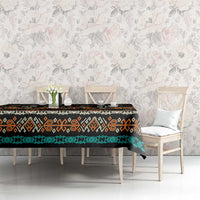 Black Batik Papua-inspired Pattern Tablecloth LT9 - Polynesian Pride