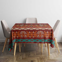 Oxblood Batik Papua-inspired Pattern Tablecloth LT9 - Polynesian Pride