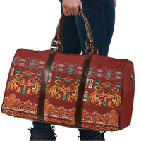 Oxblood Batik Papua-inspired Pattern Travel Bag - Polynesian Pride