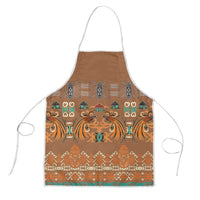 Terracotta Batik Papua-inspired Pattern Apron - Polynesian Pride
