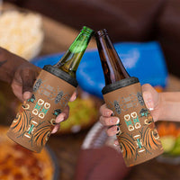 Terracotta Batik Papua-inspired Pattern 4 in 1 Can Cooler Tumbler LT9 - Polynesian Pride