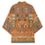 Terracotta Batik Papua-inspired Pattern Kimono - Polynesian Pride
